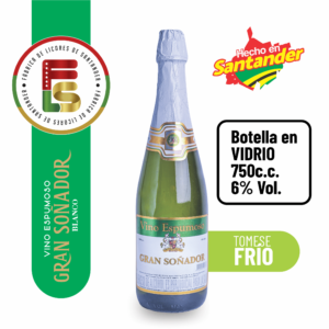 Vino espumoso blanco 750 cc
