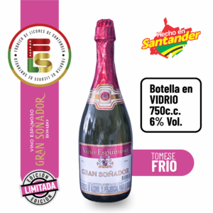Vino espumoso Rosado  edición limitada 750 cc